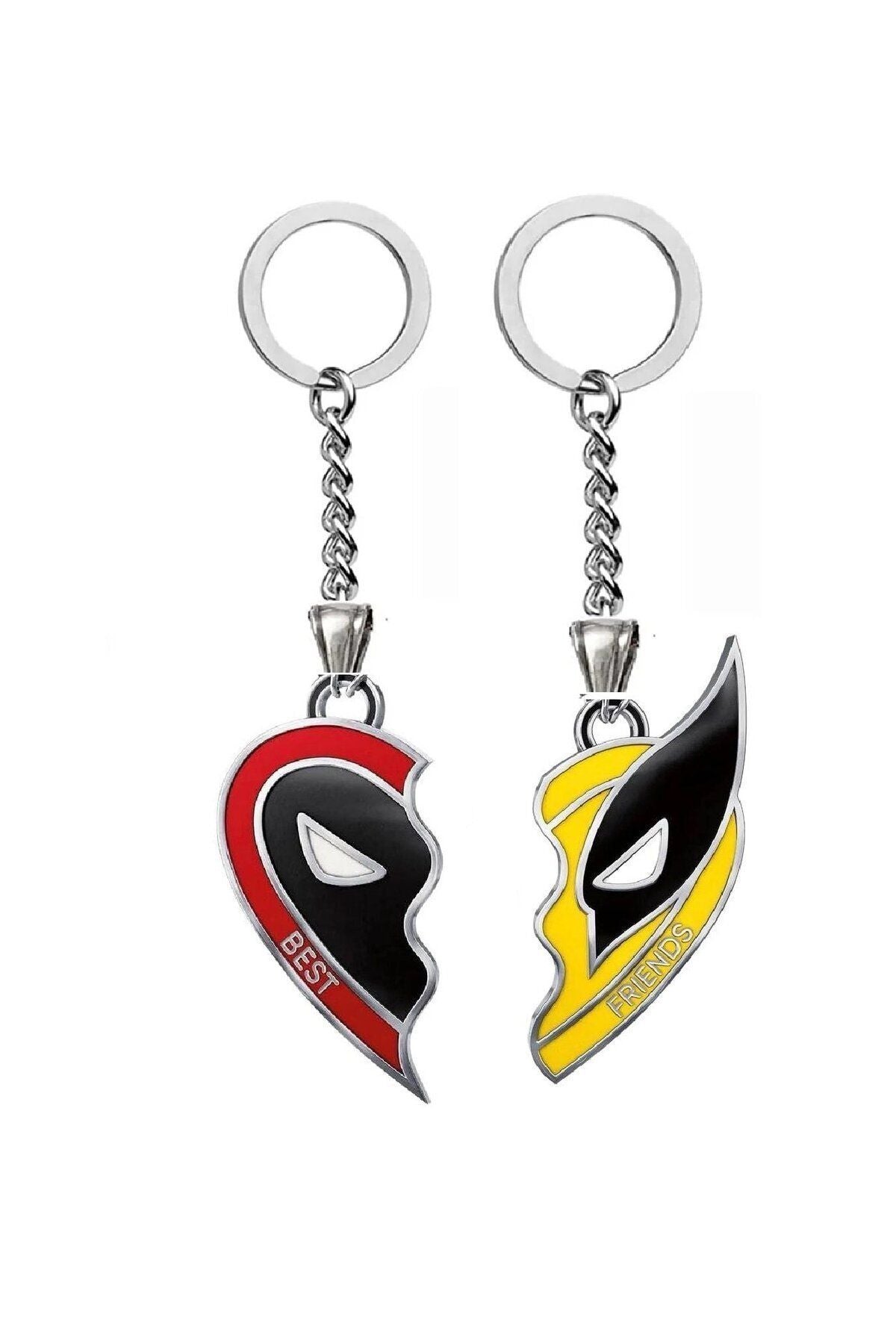 Deadpool & Wolverine Best Friends Lover Couple Friendship Keychain