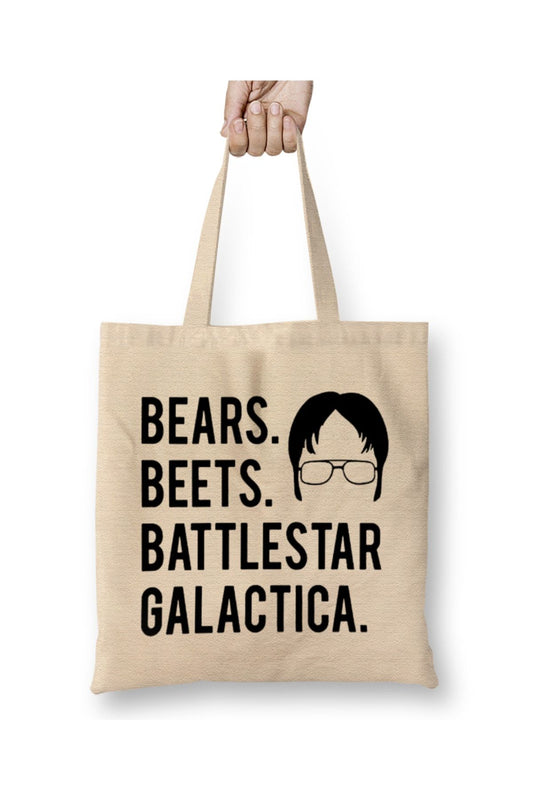 Bears Beets Battlestar Galactica The Office 01 Cloth Bag Long Handle