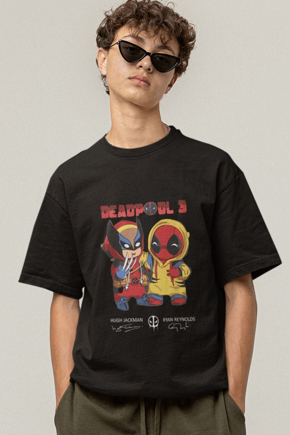 Deadpool 3- Deadpool &Wolverine 2024 Unisex Black T-shirt