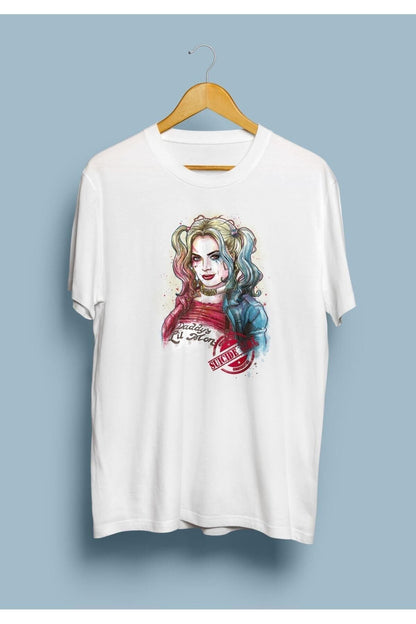 Loose Fit Suicide Squad Harley Quinn Design Printed T-Shirt