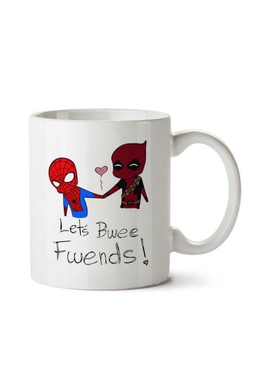 Deadpool V Spiderman 2 Both Sides Printed Mug