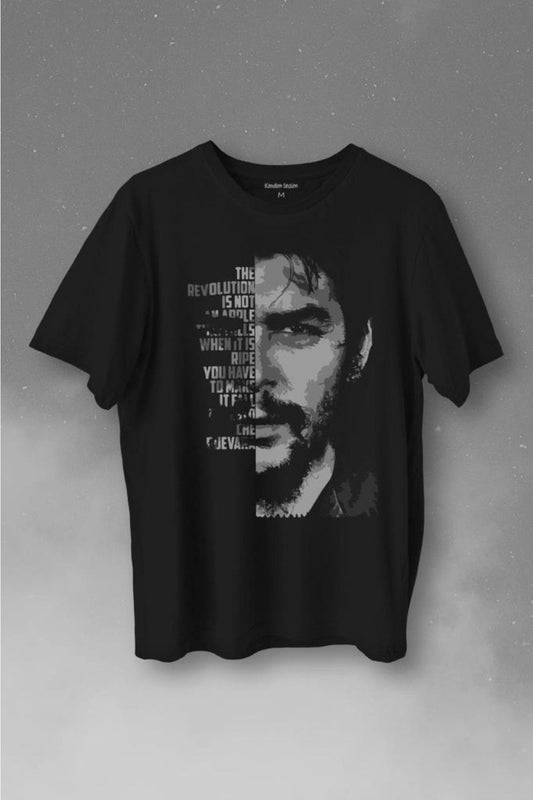 Ernesto Che Guevara Half Face Printed T-Shirt