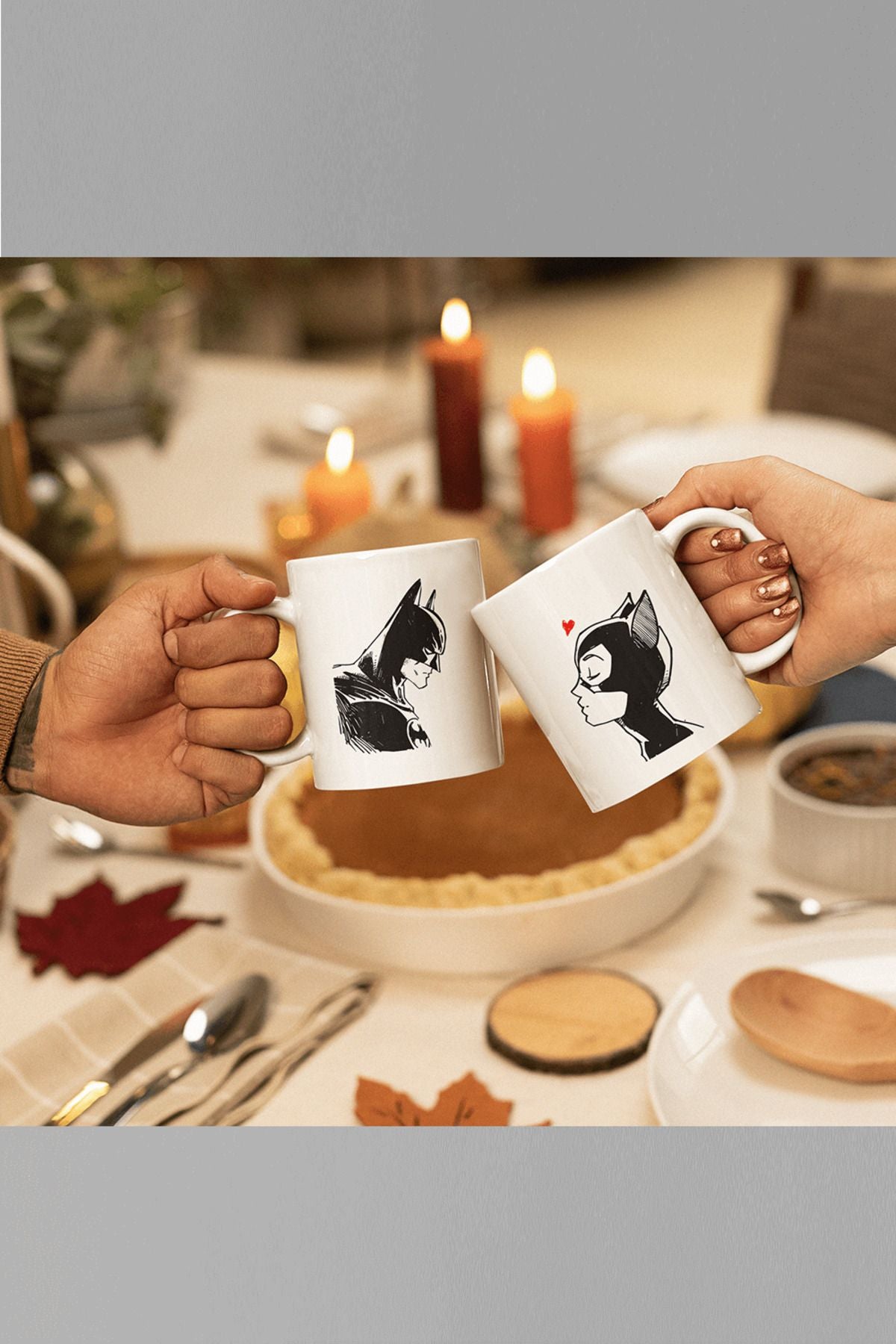 Catwoman and Batman Lover/Couple/Friend Set of 2 Mugs