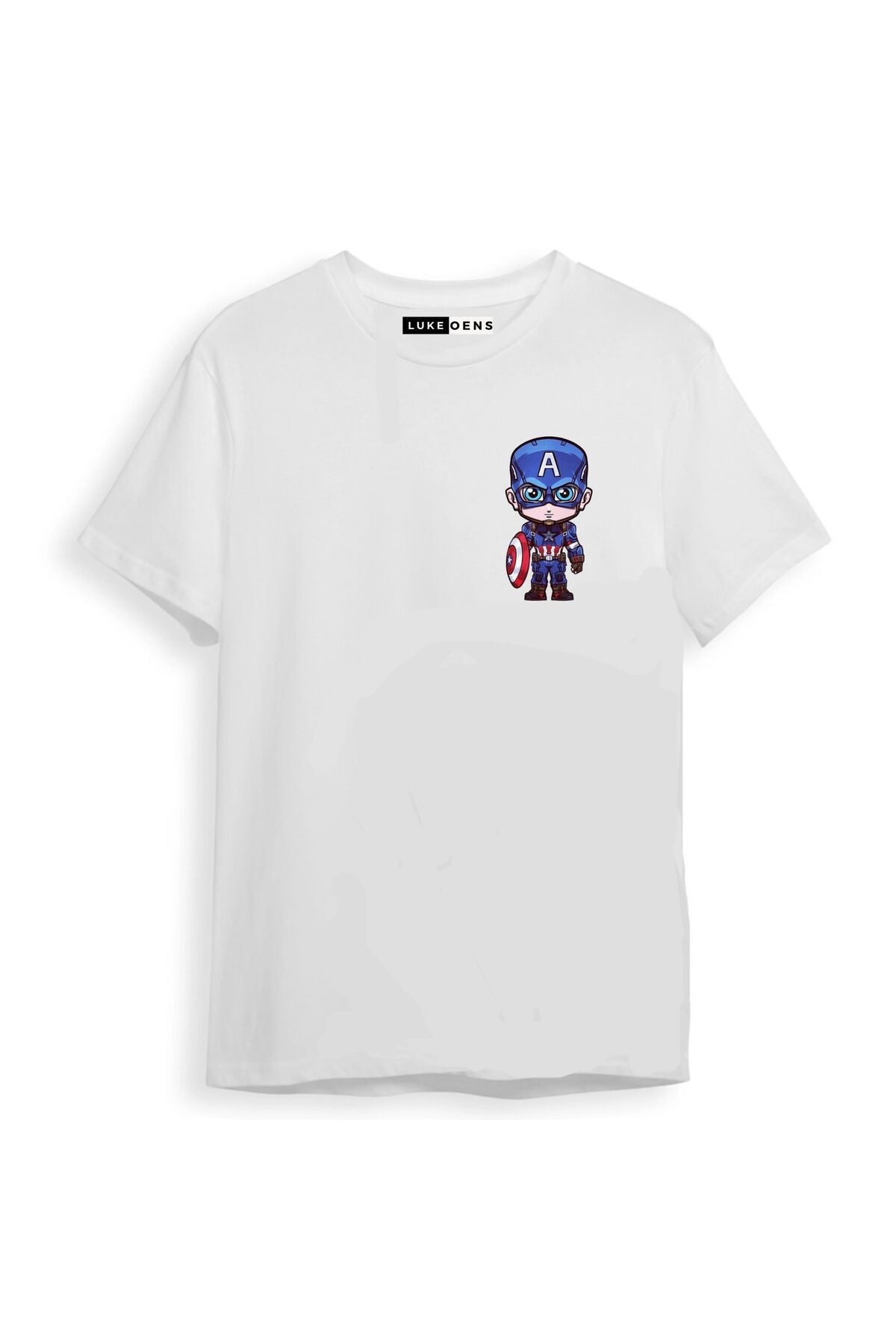 Marvel Small Captain America Printed Unisex Oversize T-shirt