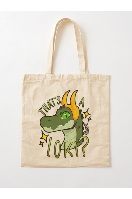 Gusseted Cloth Shoulder Bag 01371 - Alligator Loki Variant - Loki