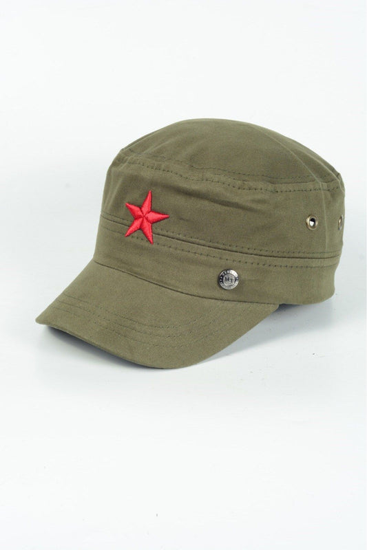 Cotton Red Star Che Guevara, Fidel Castro Hat