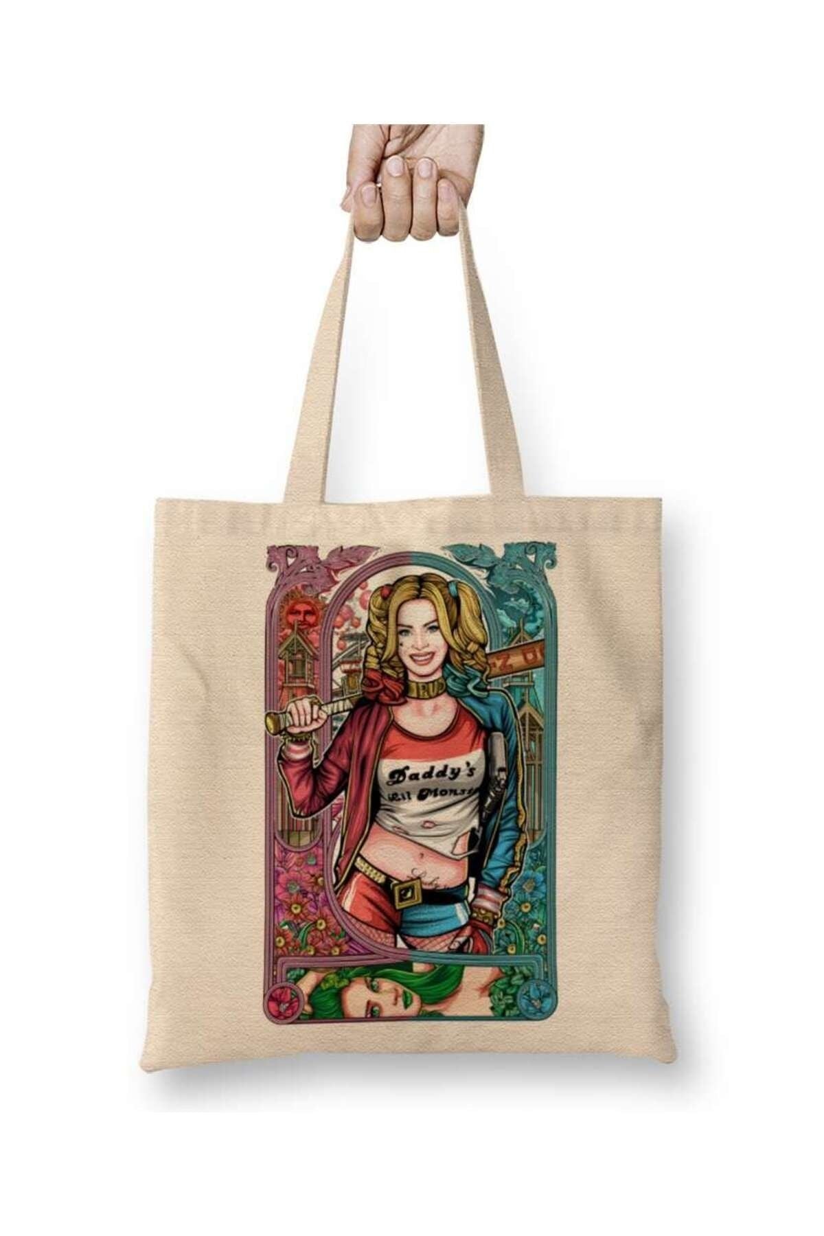 Margot Robbie as Harley Quinn Tote Bag Long Handle