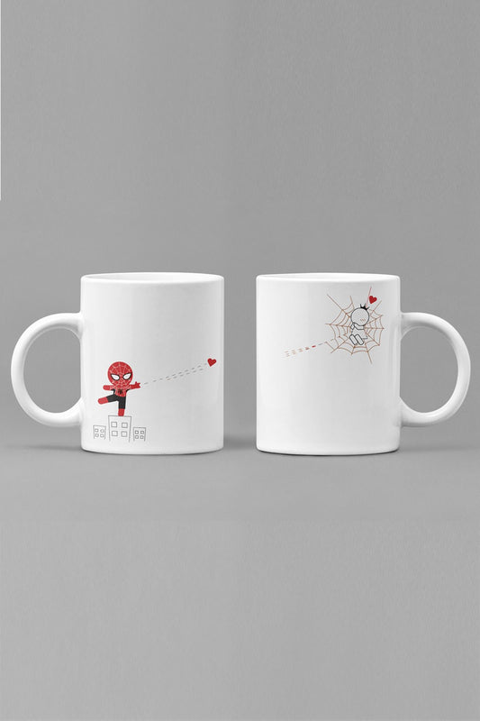 Spiderman Lover/Couple/Friend Set of 2 Mugs