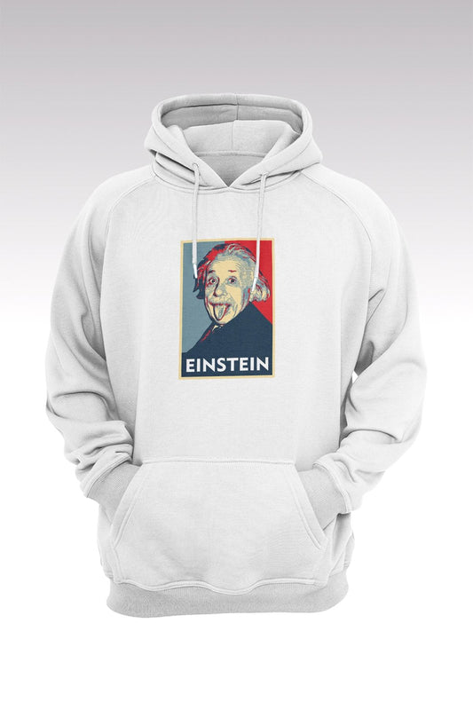 Albert Einstein Designed White Hoodie