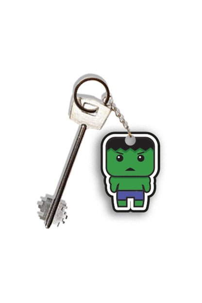 Hulk Wooden Keychain