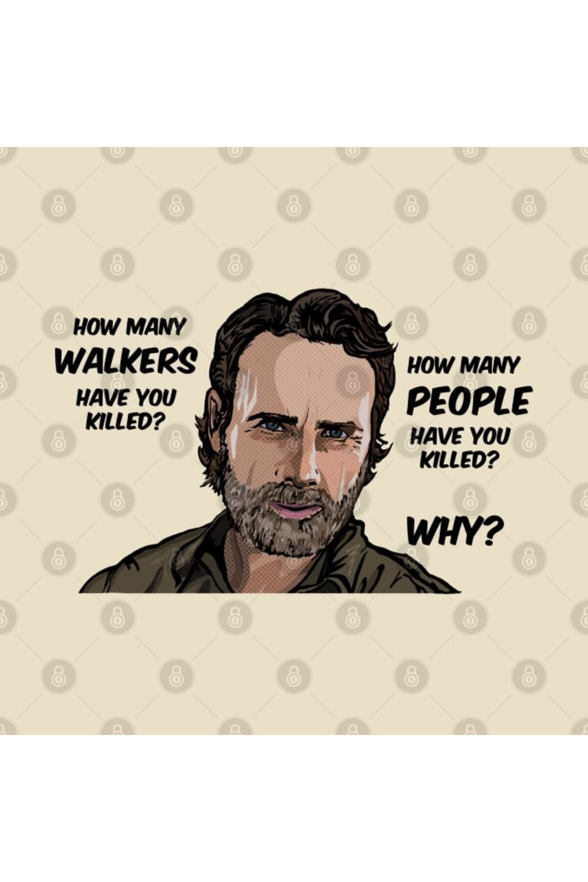 Rick Grimes 3 Questions - The Walking Dead Mug