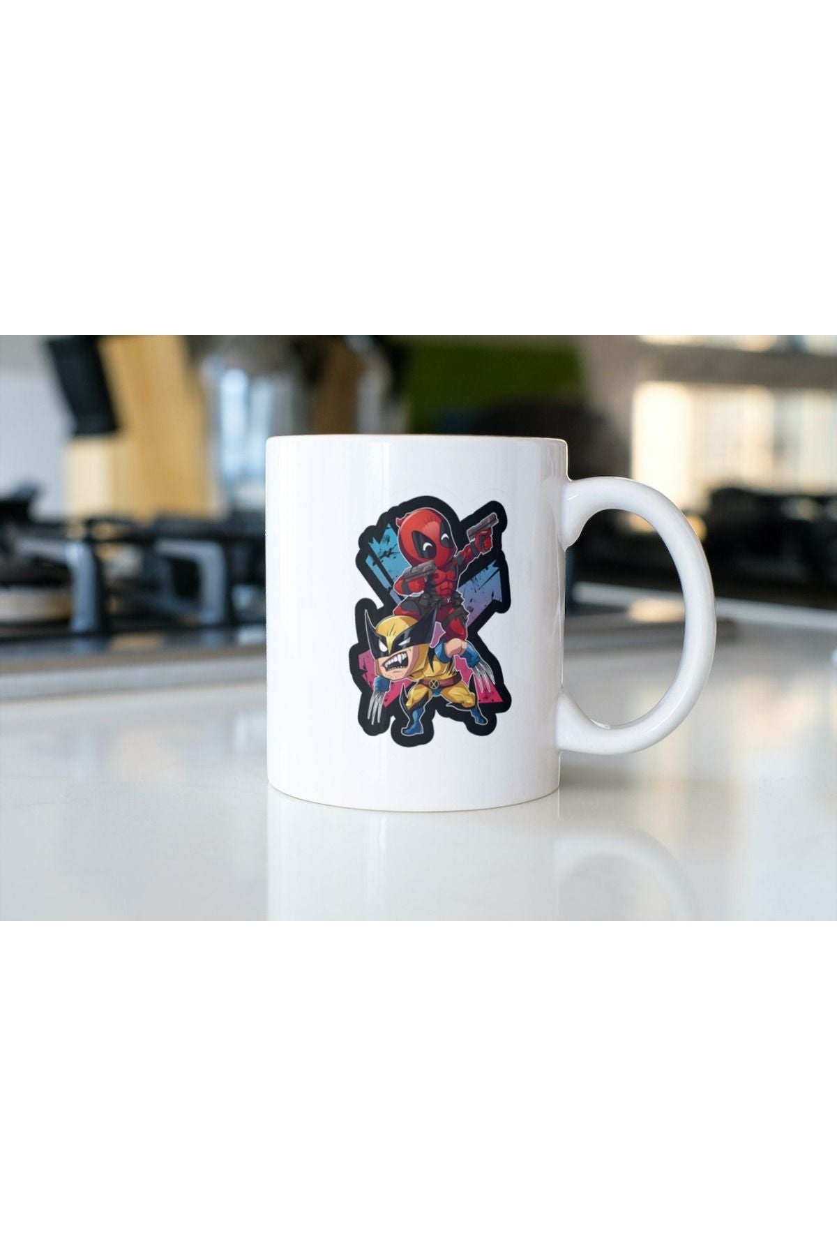 Deadpool & Wolverine Printed Premium Porcelain Mug Cup-marvel-superhero