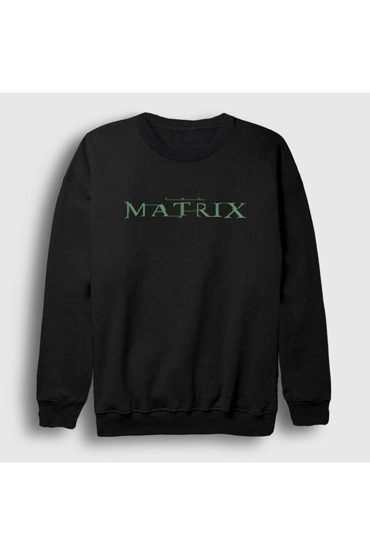 The Matrix Unisex Black Logo Sweatshirt