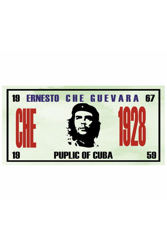 Ernesto Che Guevara Cuban Revolution Sign Style Mini Retro Wooden Poster