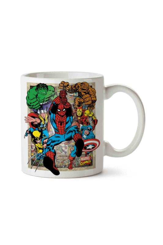 Captain America Marvel Hulk Spiderman Printed Mug