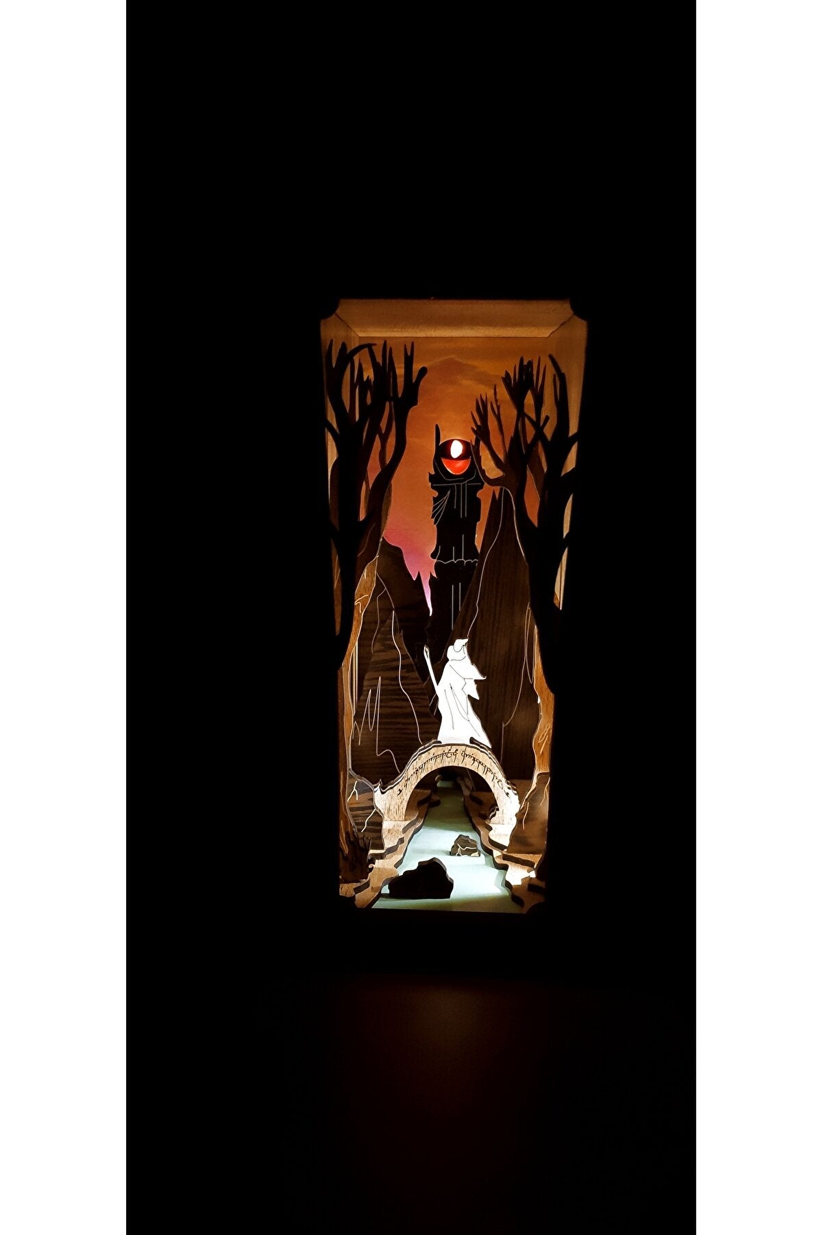 Lord Of The Rings Handmade Light Up Book Holder