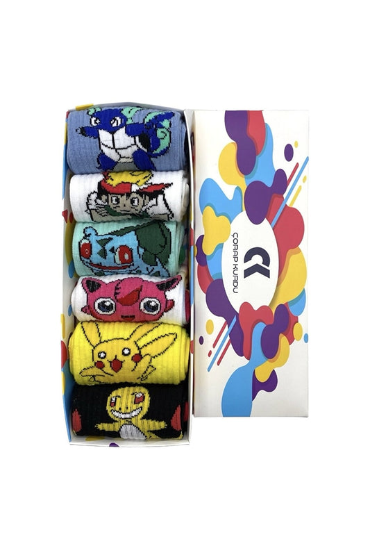 Pokemon 6 Pack Tennis Socks