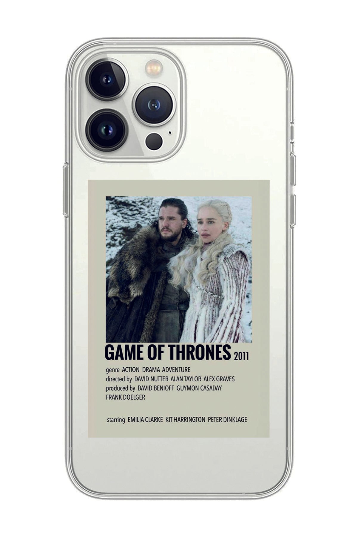 Game Of Thrones Design Compatible with iPhone 12 Pro Max Transparent Phone Case