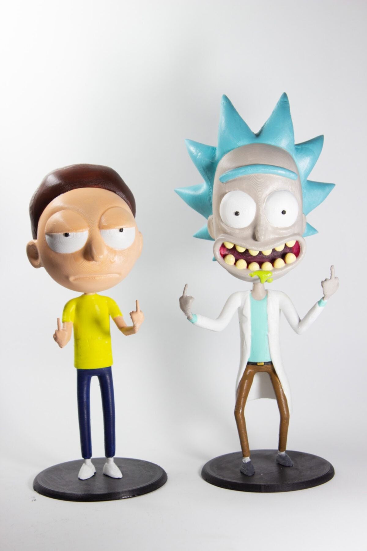 Rick And Morty Figure Set - Rick 23 Cm & Morty 19 Cm