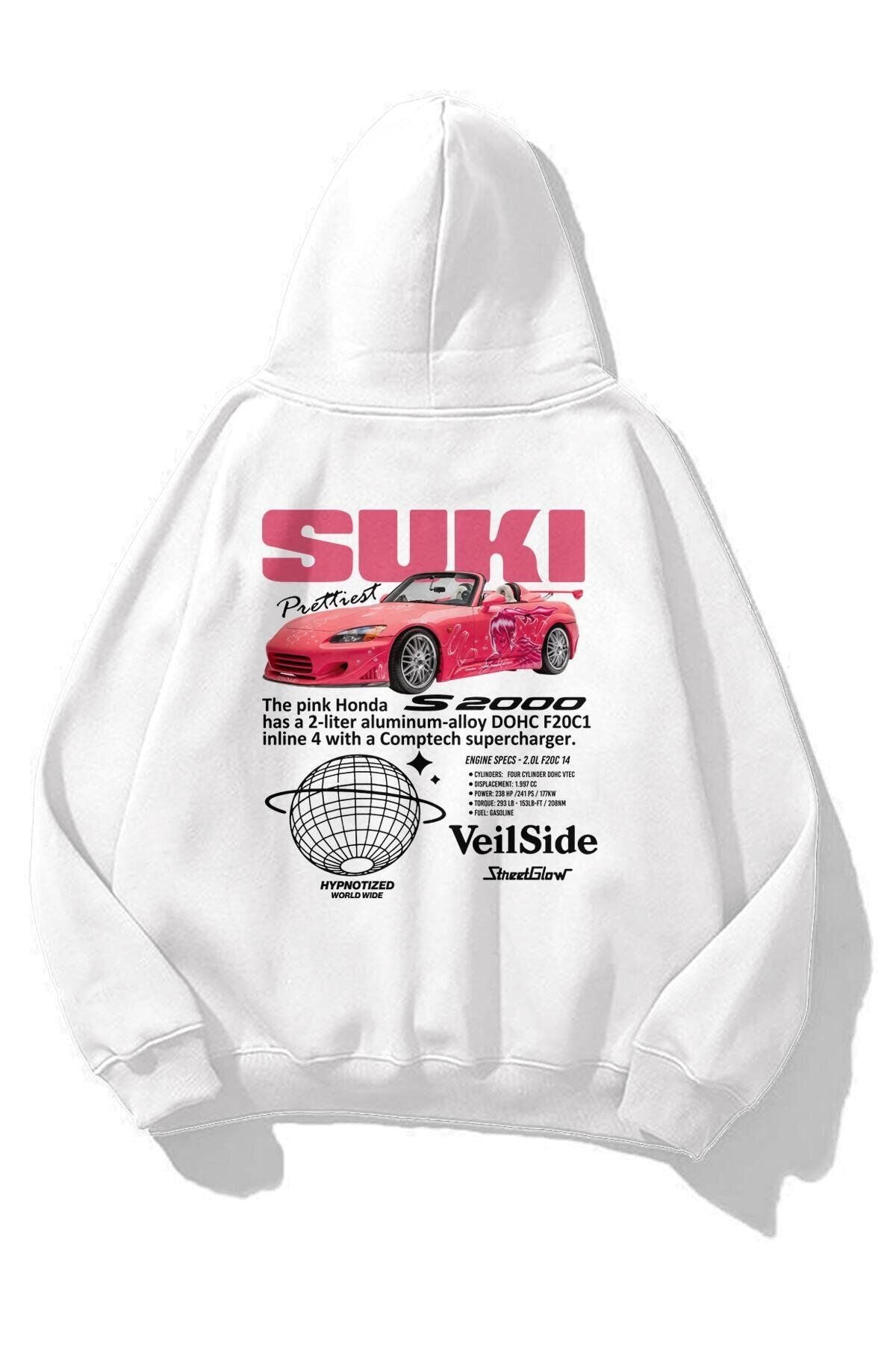 Unisex Suki Fast and Furious Sweatshirt White