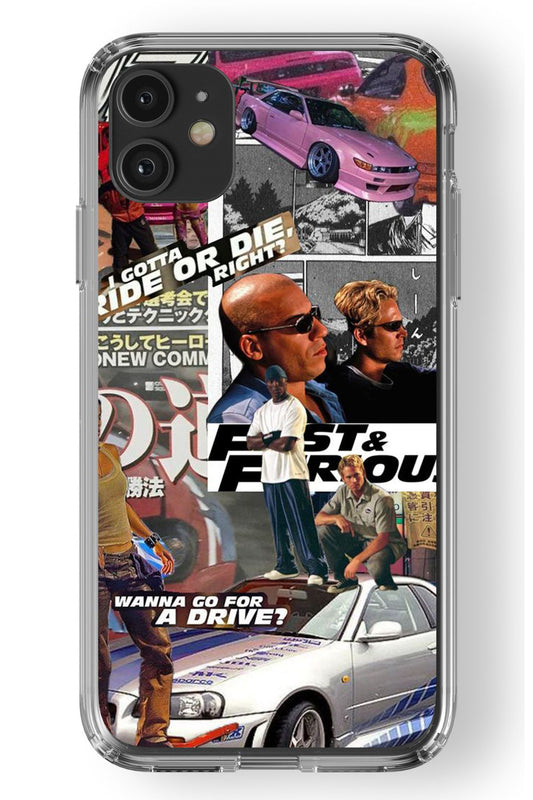 Fast and Furious Design Printed Transparent Case Compatible with iPhone 11