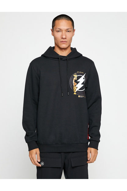 The Flash Hooded Sweatshirt Raised Licensed Printed