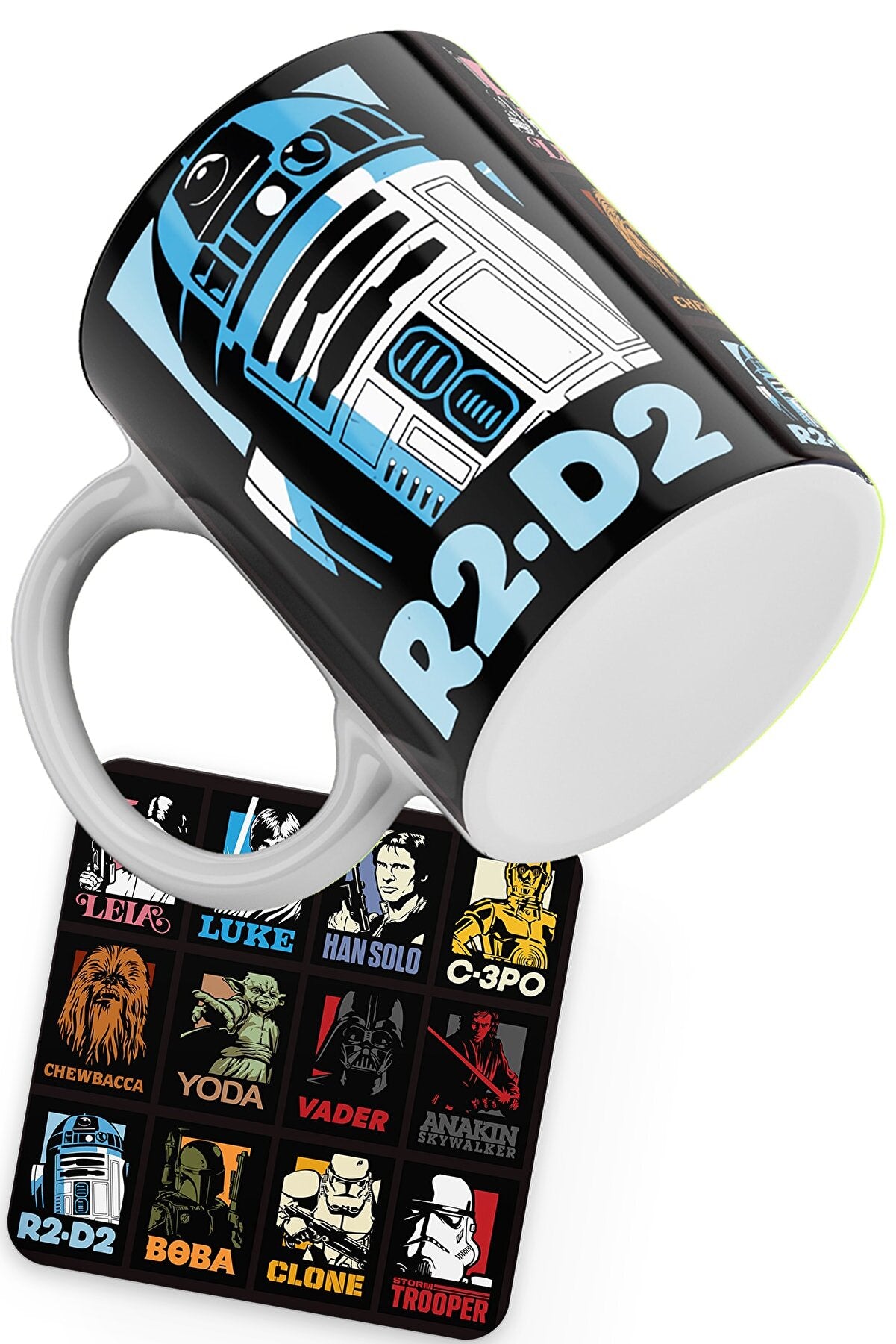 Star Wars Characters Printed Cup And Coaster