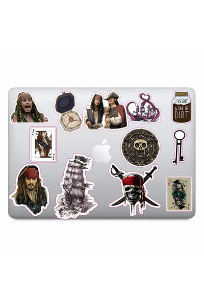 Pirates Of The Caribbean Sticker Set For Laptops Phones