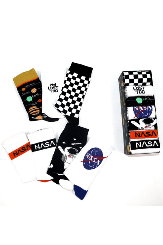 NASA Space Themed 7 Pack Socks