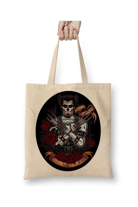 Dia Dos Mortos Wolverine 02 Cloth Bag Long Handle