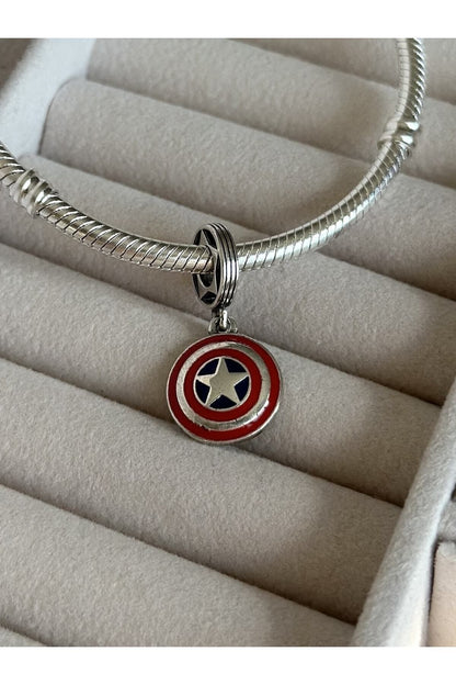 The Avengers Captain America Shield Charm