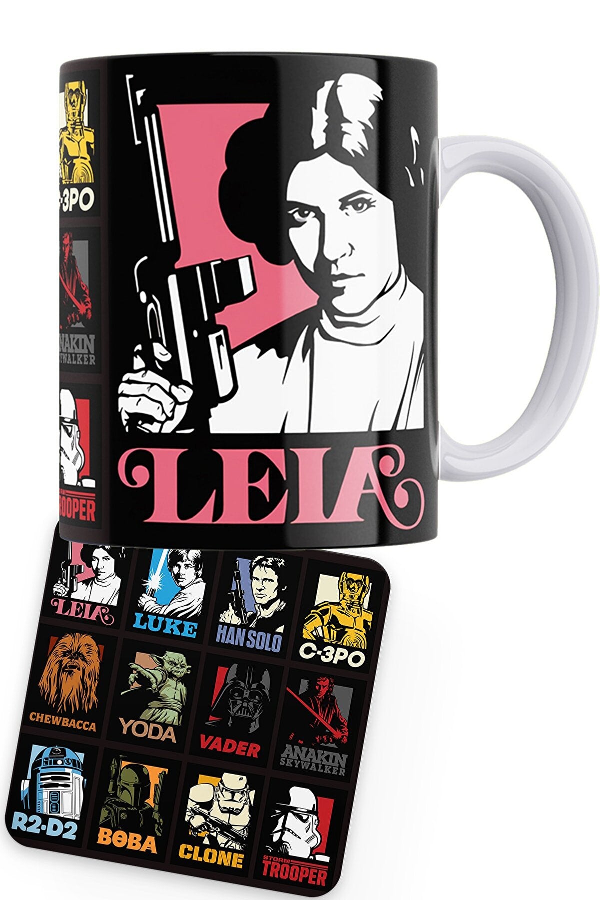 Star Wars Characters Printed Cup And Coaster