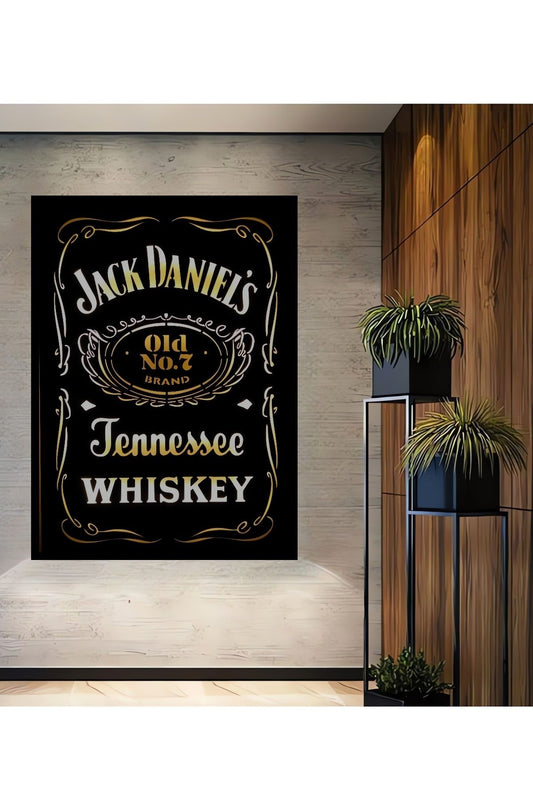 Jack Daniels Painting Wooden Wall Decor Vertical Wall Painting