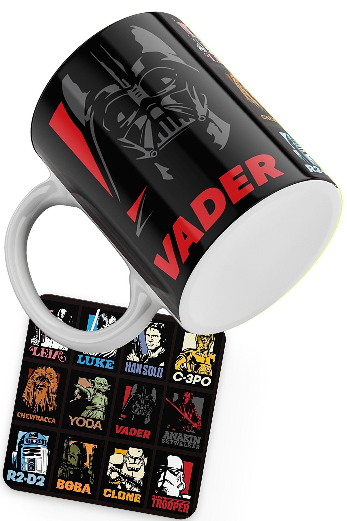 Star Wars Characters Printed Cup And Coaster