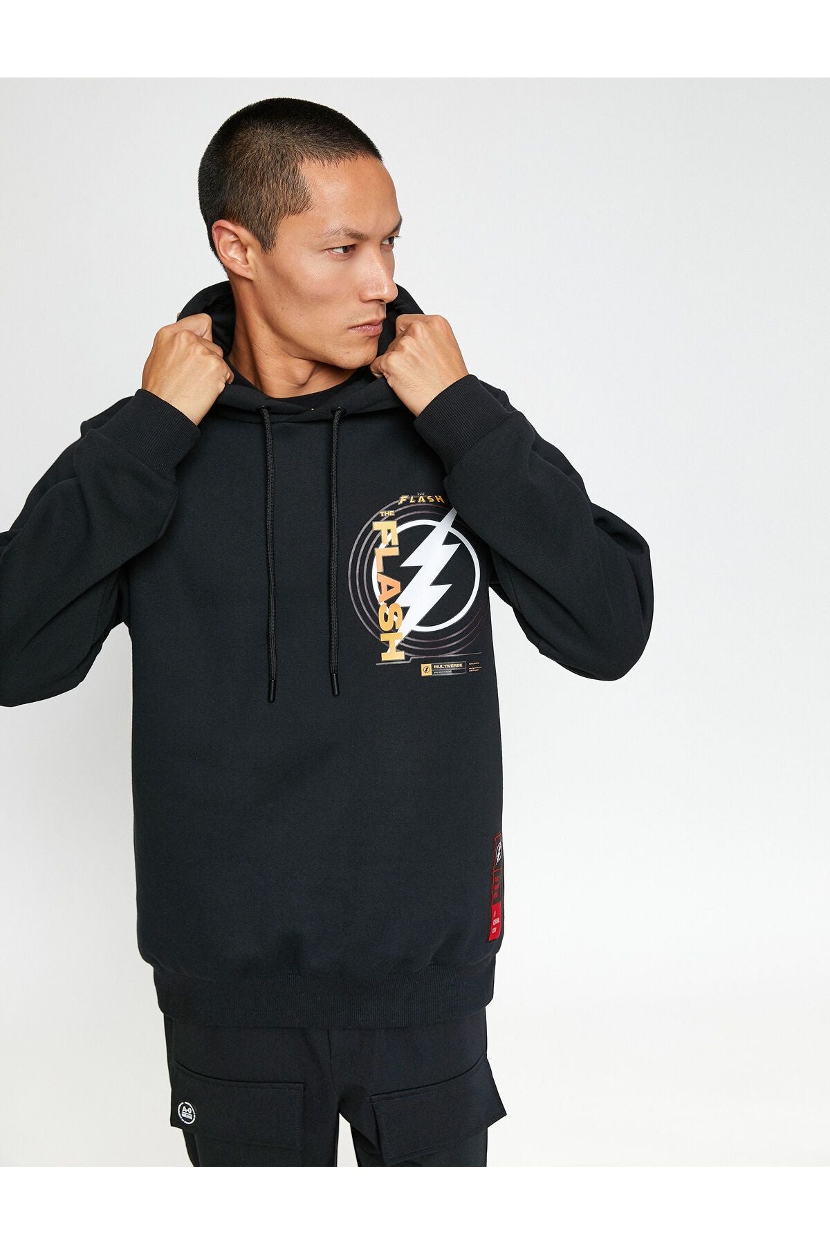 The Flash Hooded Sweatshirt Raised Licensed Printed