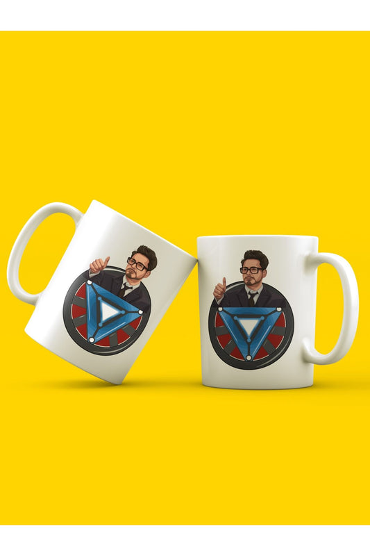 Robert Downey Jr. Iron Man Marvel Design Porcelain Mug