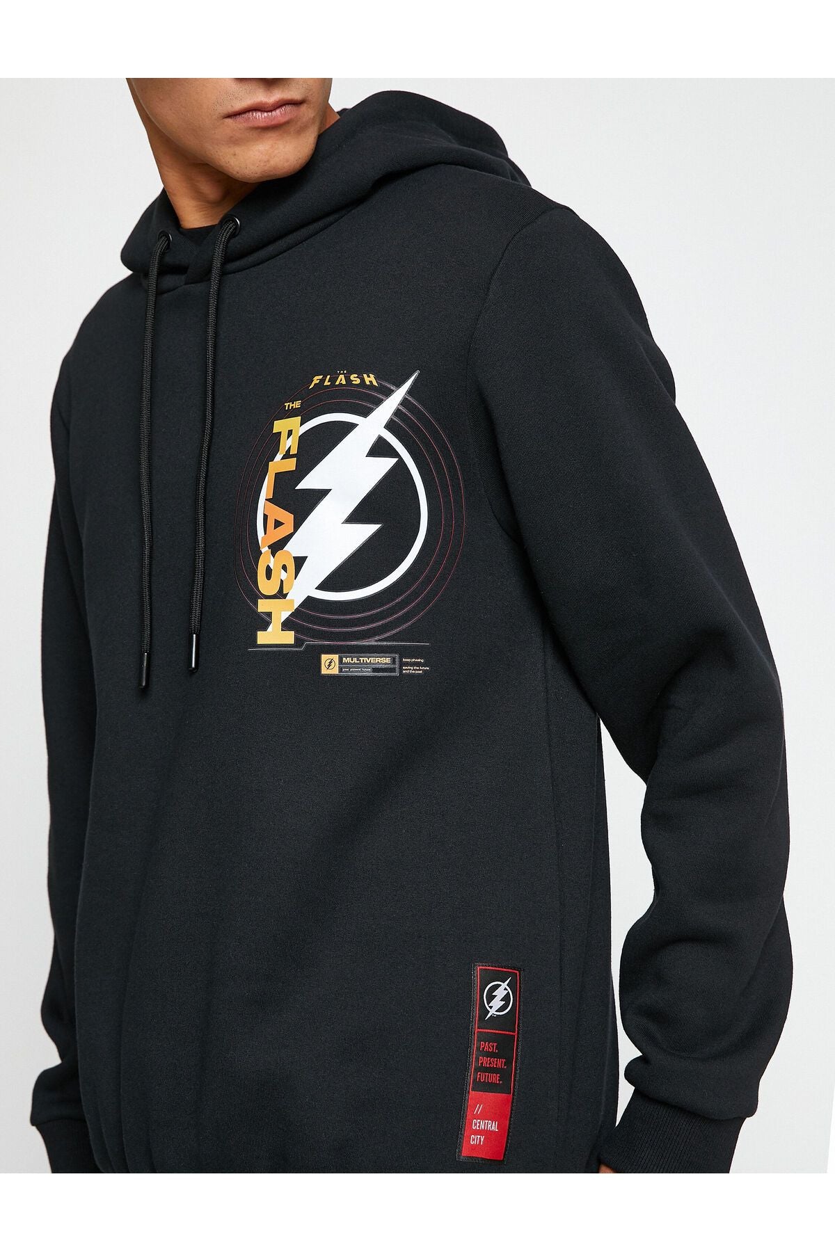 The Flash Hooded Sweatshirt Raised Licensed Printed