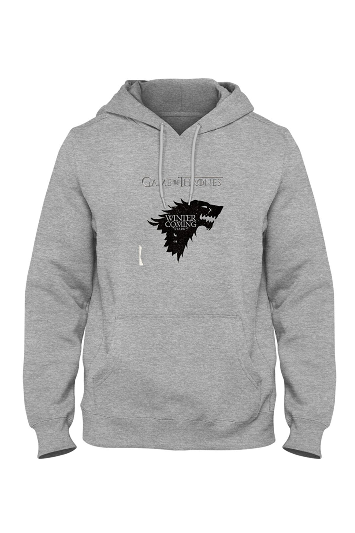 Game Of Thrones House Stark Pocketed Hoodie Sweatshirt