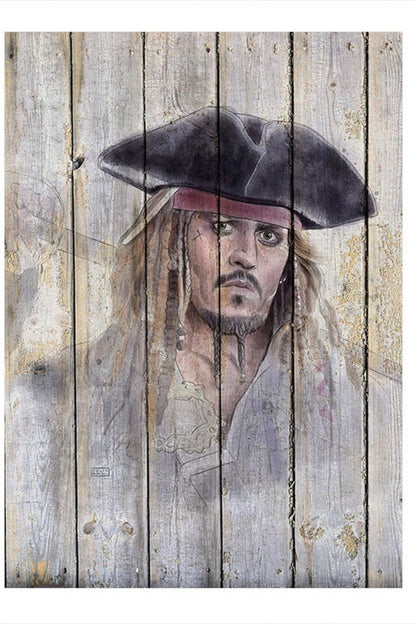 Pirates Of The Caribbean Movie MDF Poster 15cmx 22cm