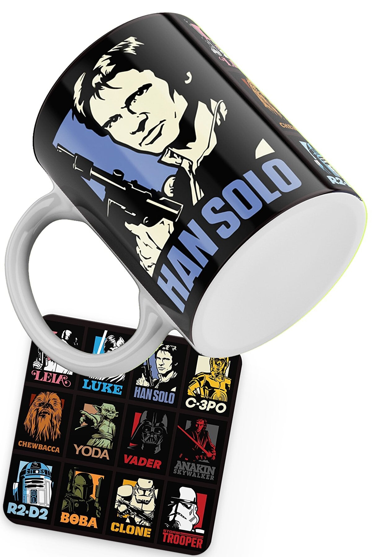 Star Wars Characters Printed Cup And Coaster