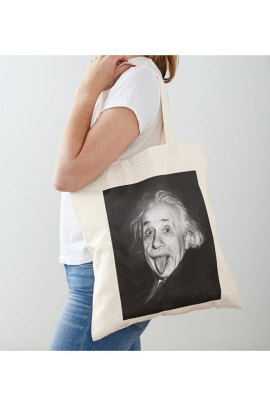 Albert Einstein Printed Cloth Shoulder Bag