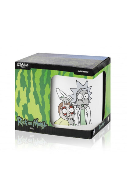 Rick And Morty Ceramic Mug Cup Outside White Inside Blue