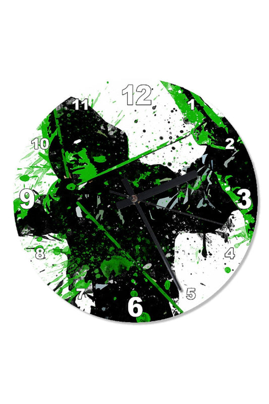 30 Cm Diameter Green Arrow Shaped Wall Clock