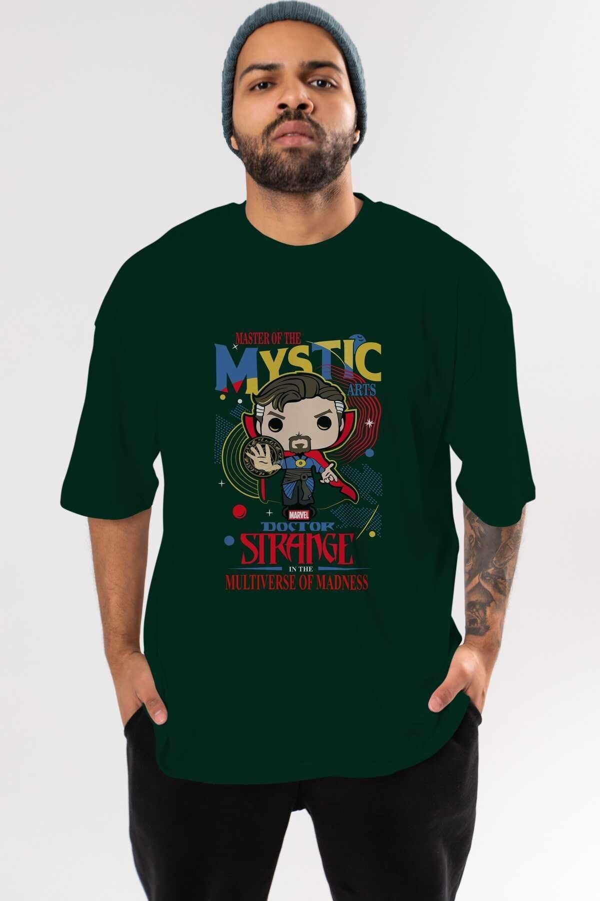 Doctor Strange Front Printed White Oversize t-shirt Crew Neck Men Women