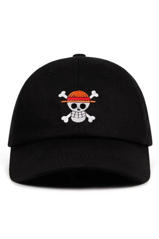 Black Anime One Piece Logo Hat