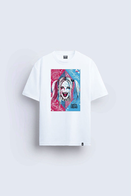 Harley Quinn Special Design Printed White T-Shirt