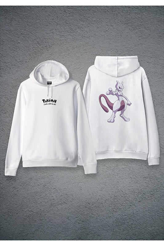 Pokemon Mewtwo Double Sided Printed Special Design Hoodie Unisex Sweatshirt