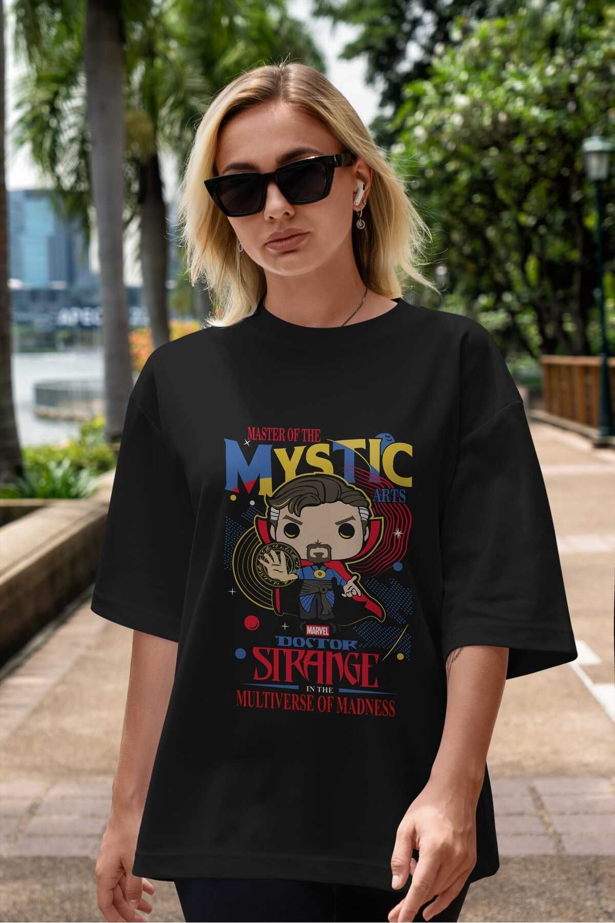 Doctor Strange Front Printed White Oversize t-shirt Crew Neck Men Women