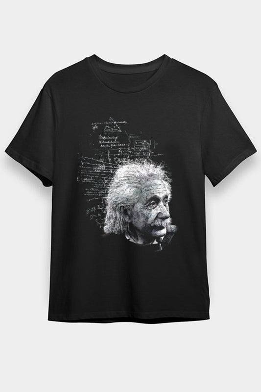 Albert Einstein Quantum Mechanics Black Unisex T-Shirt