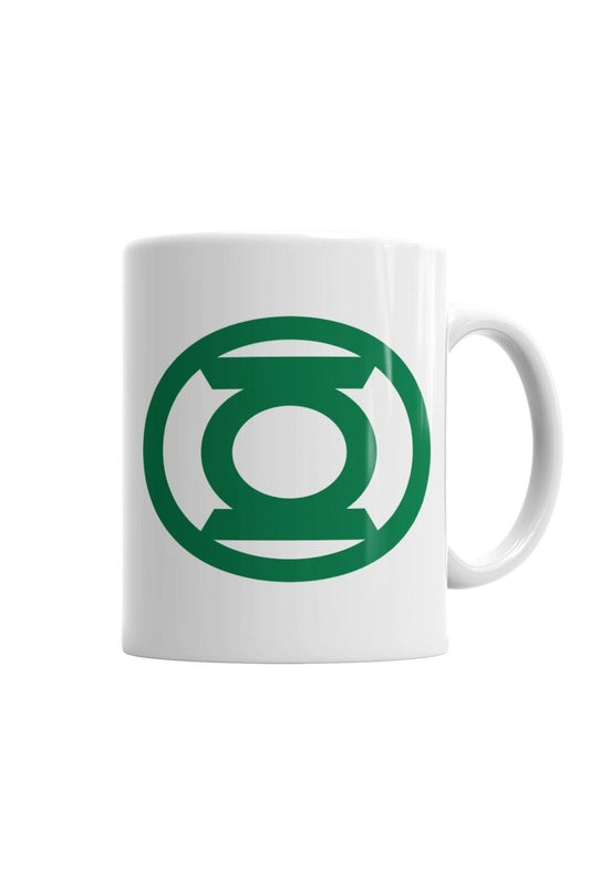 Green Lantern Mug Cup Porcelain.